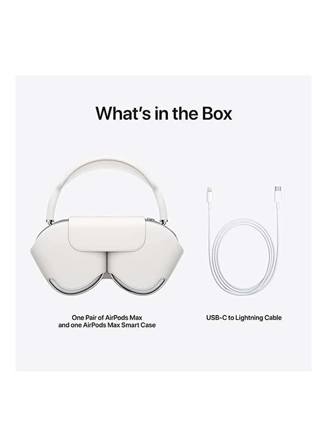 AirPods Max Bluetooth Over-Ear Active Noise Cancellation Headphones Silver