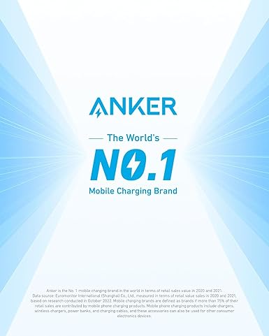 Anker Charging Cable USB-C to USB-C 2.0 Nylon Cable 6ft, 1.8 M 60W Black