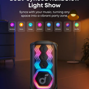 Anker soundcore Rave 3S , AI Party Speaker with 2 Wireless Microphones