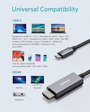 Anker USB-C to HDMI Nylon cable 6ft