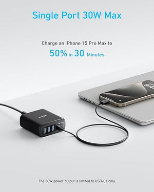 Anker Charger (112W, 6 Ports, GaN)