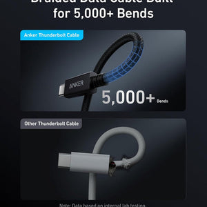 Anker Thunderbolt 4 Cable Ultra Fast Data Transfer (3.3 ft/ 240W/ 40 Gbps/ Braided)