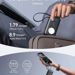 Anker MagGo Power  Bank (10K, 35W, For Apple  Watch)