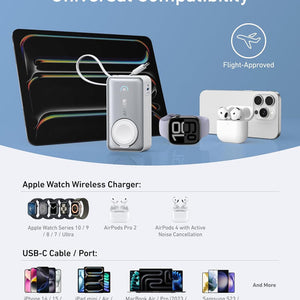 Anker MagGo Power  Bank (10K, 35W, For Apple  Watch)