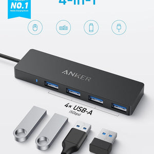 Anker USB-C Data Hub(4-in-1, 5Gbps) Black