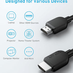 Anker HDMI Cable (6ft, 8K)  Black