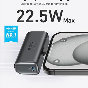 Anker Nano Power Bank (22.5W, Built-In USB-C Connector)
