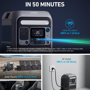 Anker SOLIX C300  Portable Power Station Dark