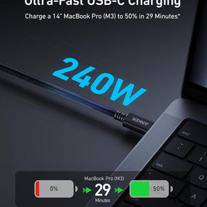 Anker Thunderbolt 4 Cable Ultra Fast Data Transfer (3.3 ft/ 240W/ 40 Gbps/ Braided)