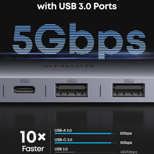 Anker USB C Hub, 7-in-1 Multi-Port USB Adapter for Laptop/Mac
