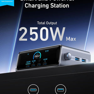Anker Prime 250W GaN Desktop Charger (6 Ports)  Silver