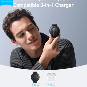 Anker MagGo MagSafe Compatible 2-in-1 Charger, Qi2 Certified 15W Fast Charge