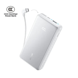 Anker Zolo Power Bank (20K, 22.5W, Built-In USB-C Cable)