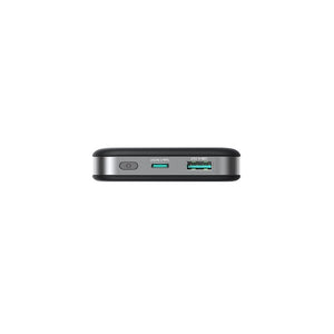 JR-PBM12 22.5W Magnetic Wireless Power Bank with Ring Holder 10000mAh- Black With Type-C to Type-C 60W 0.25m Cable