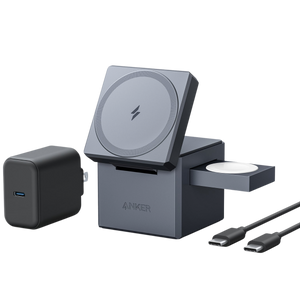 Anker 3-in-1 Cube with MagSafe Gray smartphone available at MELON mobile store Jordan