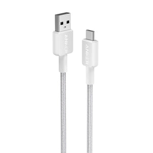 Anker 322 USB-A to USB-C Cable 1.8meter ( Braided) White smartphone available at MELON mobile store Jordan