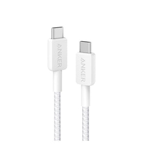 Anker 322 USB-C to USB-C Cable (3ft Braided) - White smartphone available at MELON mobile store Jordan