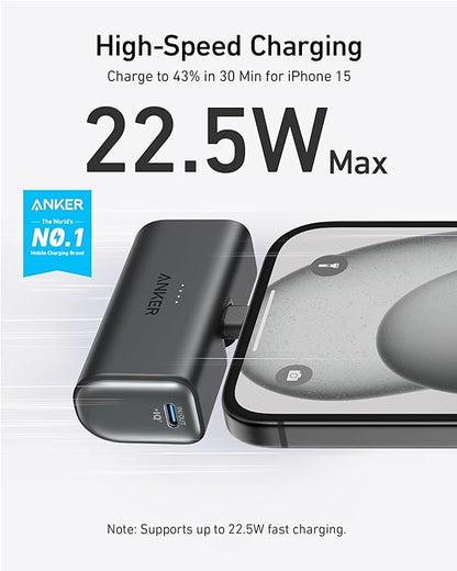 Anker Nano Power Bank (22.5W, Built-In USB-C Connector)