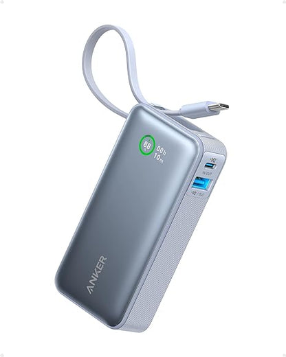 Anker Nano Power Bank (30W,Built-In USB-C Cable)