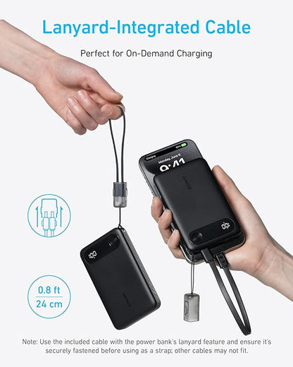 Anker Power Bank (10,000mAh, 22.5W) Black