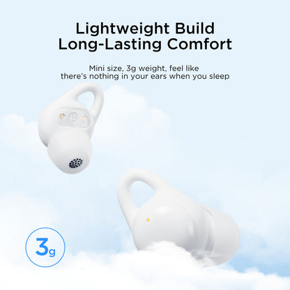 CozydotsSeries JR-TS2 True Wireless Sleep Earbuds-White ANC noise reduction