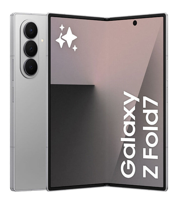 Samsung Galaxy Z Fold7 phone with star design on a white background