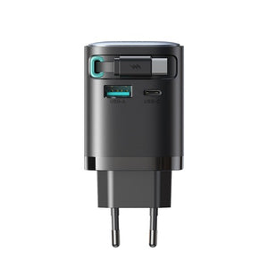 JR-TCL02 GaN 65W Charger with Retractable Cable(EU)