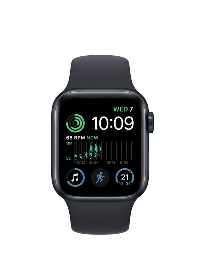 Watch SE (Gen 2) GPS 40mm Aluminium Case With Midnight Sport Band - Midnight