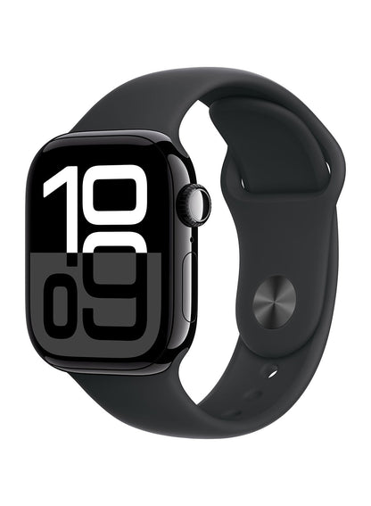 Watch Series 10 GPS 42mm Jet Black Aluminium Case With Black Sport Band