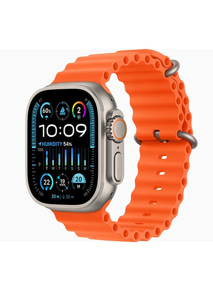 Watch Ultra 2 GPS + Cellular, 49mm Titanium Case With Orange Ocean Band