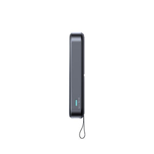 JR-PBM11 22.5W Qi2 Magnetic Wireless Power Bank with Kickstand 10000mAh-Black With Type-C to Type-C 60W 0.25m Cable