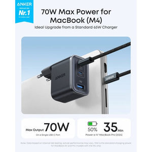 Anker Nano Charger (70W, 3 Ports)