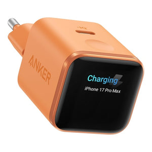 Anker Nano Charger 45W Smart Display — Orange