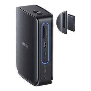 Anker Nano Docking Station (13-in-1, Triple Display, Built-In Removable Hub) — Gray