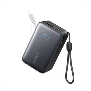 Anker Nano Power Bank 10K 45W Retractable Cable — Black