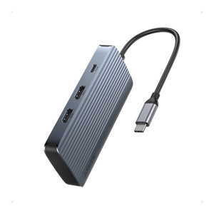 Anker USB-C Hub (7-in-1, Dual Display) — Gray