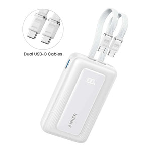 Anker Zolo Power Bank 10K 35W Dual USB-C — White