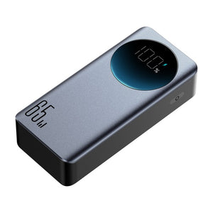 JR-PBF05 65W Digital Display Fast Charging Power Bank 30000mAh--Black （with Type-C To Type-C 100W 1.2M cable black）