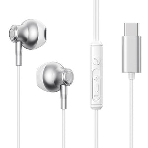 JR-EC07 TYPE-C Series Metal Half In-Ear Wired Earphones