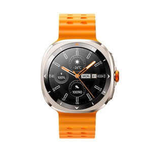 Amoled Venture Series JR-FV2 Smart Watch (Answer/Make Call)-Sunset orange （2belts： orange&glight grey)