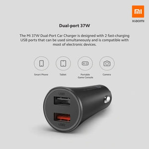 MI 37W DUAL-PORT  CAR CHARGER