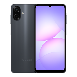 Samsung Galaxy A07 Black — front and back