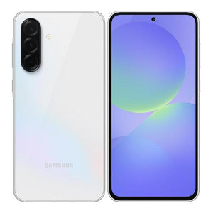 Samsung Galaxy A36 Awesome White — front and back