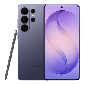 Samsung Galaxy S26 Ultra Cobalt Violet — front and back